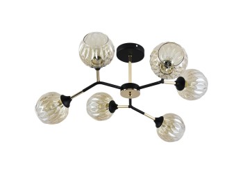 Потолочная люстра Reluce 01358-0.3-06 BK+FGD