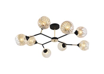 Потолочная люстра Reluce 01358-0.3-08 BK+FGD