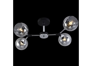 Потолочная люстра Reluce 01360-0.3-04 BK+CR