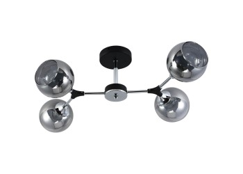 Потолочная люстра Reluce 01360-0.3-04 BK+CR