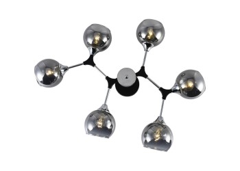 Потолочная люстра Reluce 01360-0.3-06 BK+CR