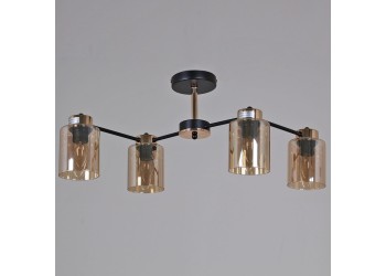 Потолочная люстра Reluce 01606-0.3-04 BK+FGD