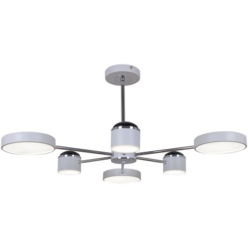 Потолочная светодиодная люстра Reluce 13289-4.3-06 Белый+Хром, купить в Минске по самой низкой цене