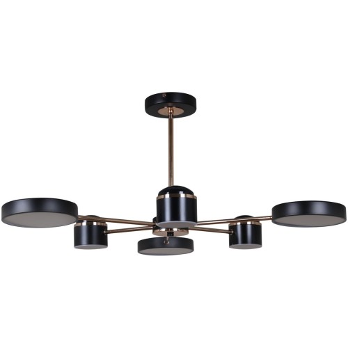 Потолочная светодиодная люстра Reluce 13289-4.3-06 Чёрный+Золотой хром, купить в Минске по самой низкой цене