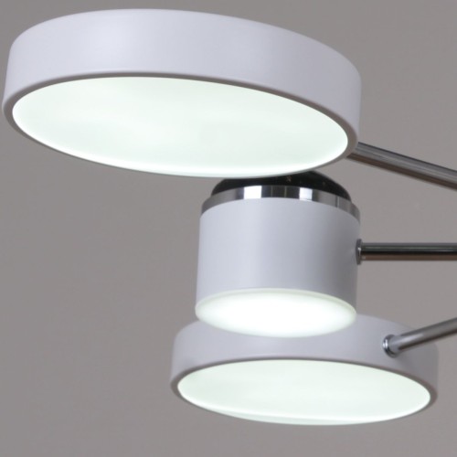 Потолочная светодиодная люстра Reluce 13289-4.3-08 Белый+Хром, купить в Минске по самой низкой цене