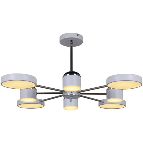 Потолочная светодиодная люстра Reluce 13289-4.3-08 Белый+Хром, купить в Минске по самой низкой цене