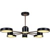 Потолочная светодиодная люстра Reluce 13289-4.3-08 Чёрный+Золотой хром, купить в Минске по самой низкой цене