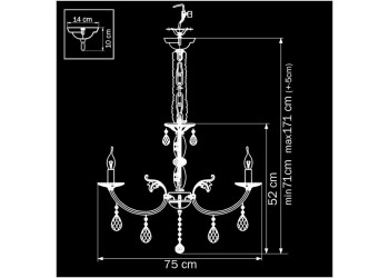 Подвесная люстра Osgona Stregaro 694082