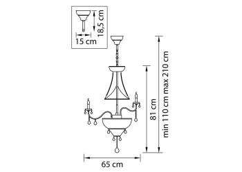 Подвесная люстра Osgona Classic 700161
