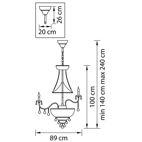 Подвесная люстра Osgona Classic 700291, купить в Минске по самой низкой цене