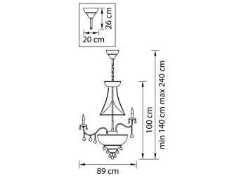 Подвесная люстра Osgona Classic 700294
