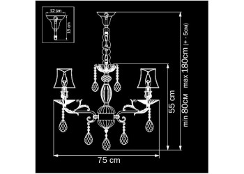 Подвесная люстра Osgona Fiocco 701081