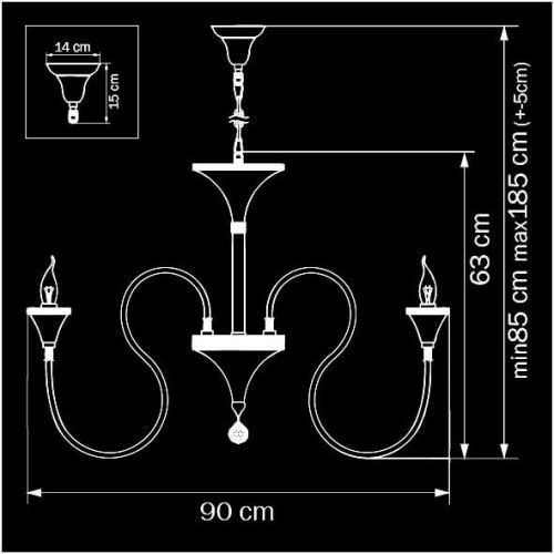 Потолочная люстра Osgona Serpente 703084, купить в Минске по самой низкой цене