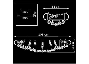 Потолочная люстра Osgona Monile 704212