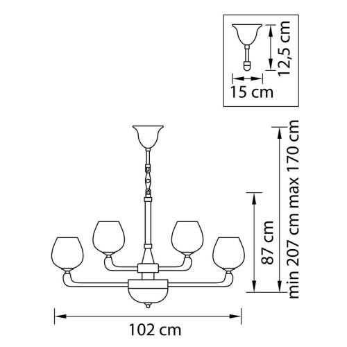 Подвесная люстра Osgona Delta 706152, купить в Минске по самой низкой цене