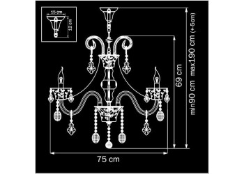 Подвесная люстра Osgona Tesoro 710082