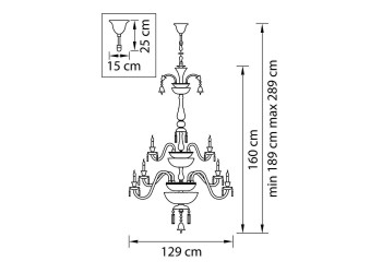 Подвесная люстра Osgona Campana 716364