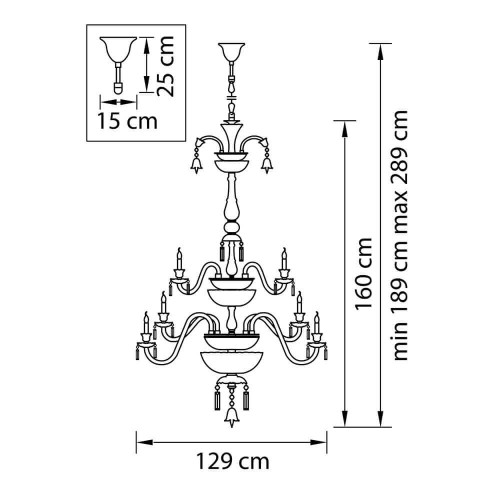 Подвесная люстра Osgona Campana 716364, купить в Минске по самой низкой цене