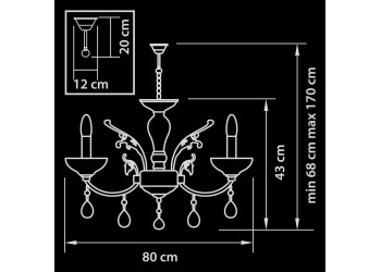Подвесная люстра Osgona Boemia 717082