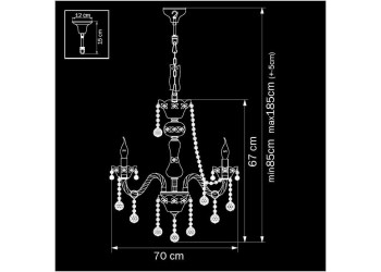Подвесная люстра Osgona Vidare 738082