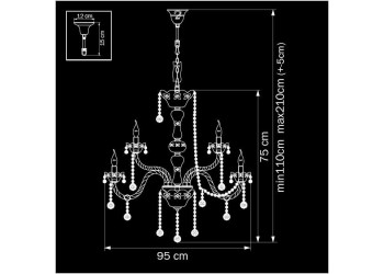 Подвесная люстра Osgona Vidare 738152