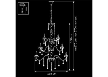 Подвесная люстра Osgona Vidare 738302