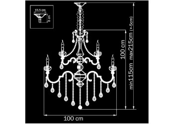 Подвесная люстра Osgona Montare 787182