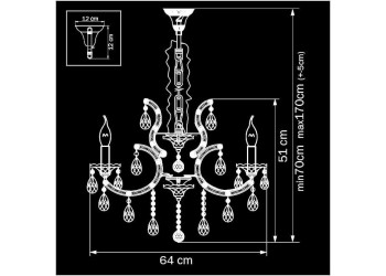 Подвесная люстра Osgona Champa Nero 879087