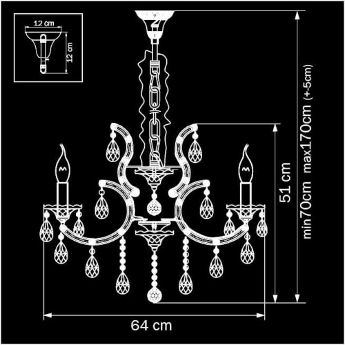 Подвесная люстра Osgona Champa Nero 879087, купить в Минске по самой низкой цене