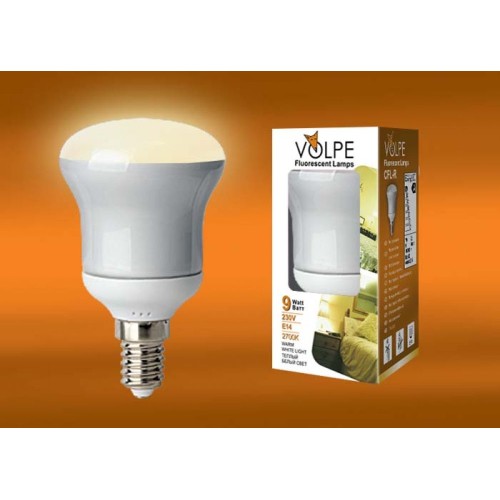 Лампа энергосберегающая Volpe E14 9W 2700K матовая CFL-R 50 220-240V 9W E14 2700K 02979, купить в Минске по самой низкой цене