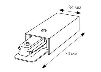 Ввод питания для шинопровода Volpe UBX-Q121 K01 WHITE 10572