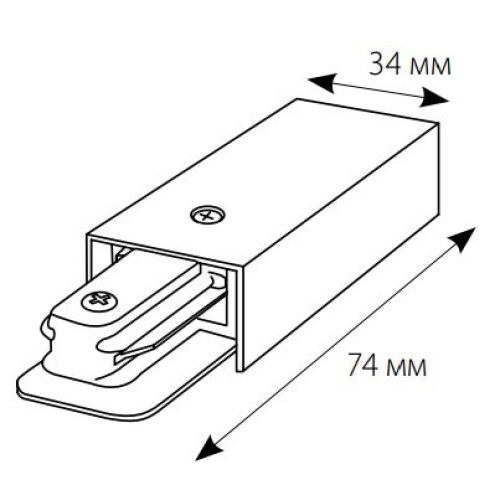 Ввод питания для шинопровода Volpe UBX-Q121 K01 WHITE 10572, купить в Минске по самой низкой цене