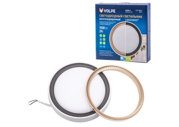 Накладной светодиодный светильник Volpe ULW-Q281 24W/6500K/F20 IP65 White UL-00012355