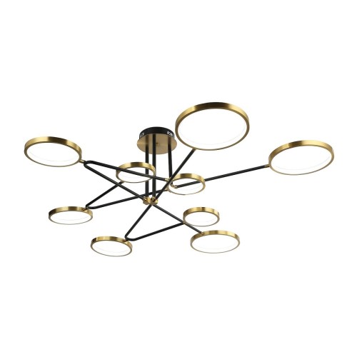 Потолочная светодиодная люстра Gerhort G51245/9GD+BK, купить в Минске по самой низкой цене