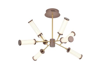 Потолочная светодиодная люстра Gerhort G61247/8MGD+BR