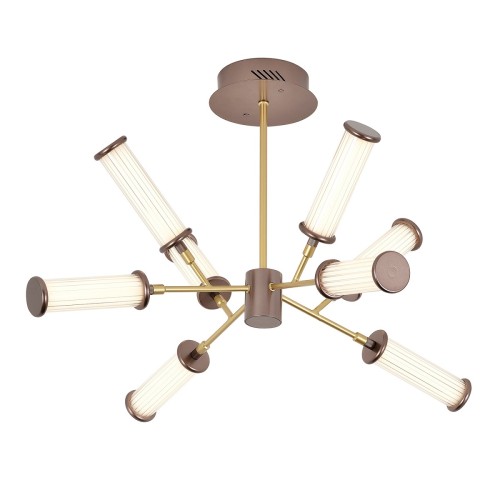 Потолочная светодиодная люстра Gerhort G61247/8MGD+BR, купить в Минске по самой низкой цене