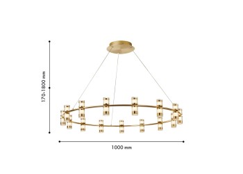 Подвесная светодиодная люстра Favourite Ampullen 4323-15P