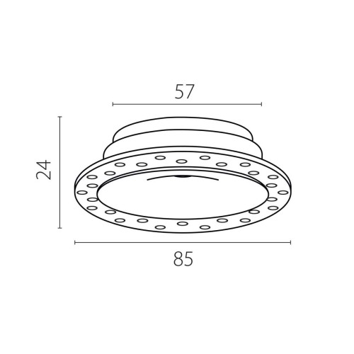 Рамка скрытого монтажа вогнутая д/светильников 0741х6 Spira Lightstar 074106-01, купить в Минске по самой низкой цене
