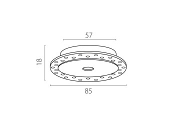 Рамка скрытого монтажа плоская д/светильников 0741х6 Spira Lightstar 074106-02