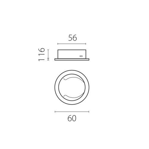 Насадка торцевая на светильник RULLO dia 60 mm Rullo Lightstar 204440, купить в Минске по самой низкой цене