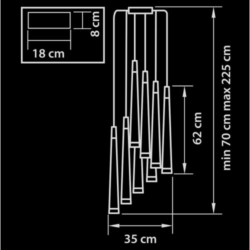 Каскадная люстра Lightstar Punto 807083, купить в Минске по самой низкой цене
