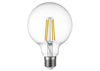Лампа светодиодная филаментная Lightstar LED Filament E27 8W 3000K груша прозрачная 933102