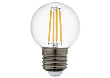 Лампа светодиодная филаментная Lightstar LED Filament E27 6W 3000K шар прозрачный 933822