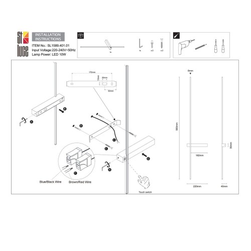 Настенный светодиодный светильник ST Luce Astente SL1589.401.01, купить в Минске по самой низкой цене