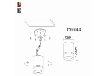 Накладной светильник ST Luce ST115.532.12