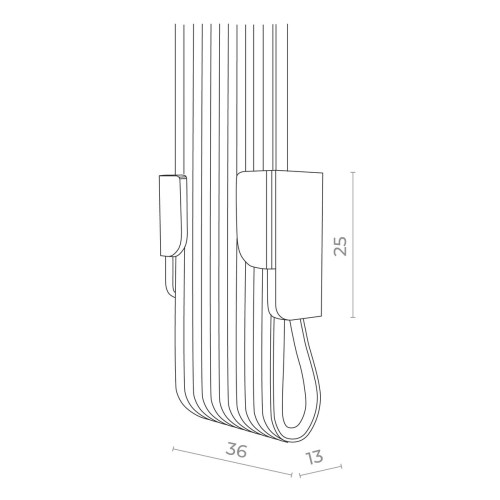 Заглушка для двойного зажима ремня ST Luce Band ST411.419.04, купить в Минске по самой низкой цене