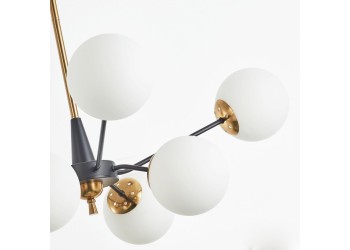 Подвесная люстра Arte Neapolis79808 279808/8 BK/GD