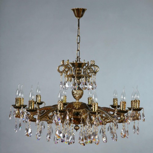 Подвесная люстра Ambiente Leon 2128/12 PB Tear Drop, купить в Минске по самой низкой цене