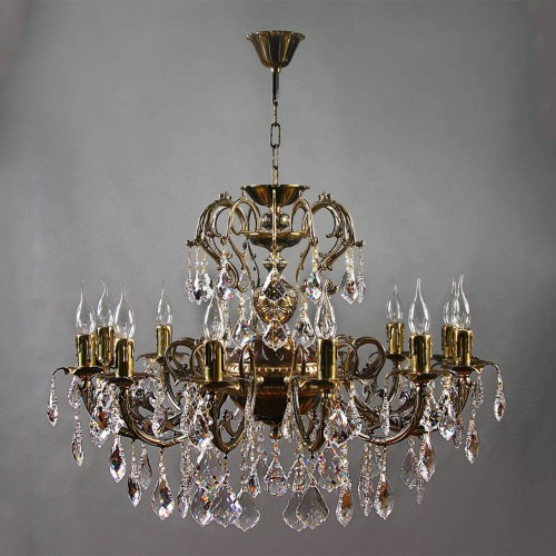 Подвесная люстра Ambiente Alicante 8888/12 PB New Leaf, купить в Минске по самой низкой цене