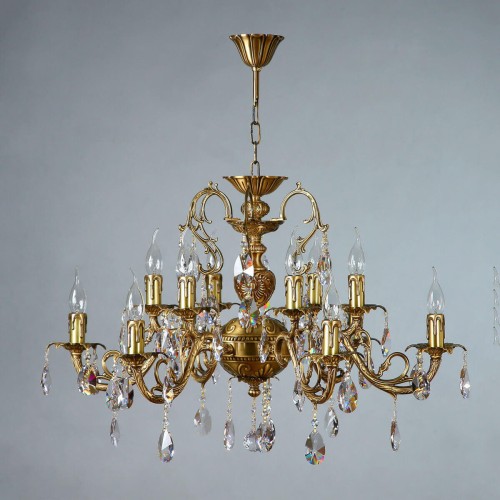 Подвесная люстра Ambiente Alicante 8888/6+6 AB Tear drop, купить в Минске по самой низкой цене